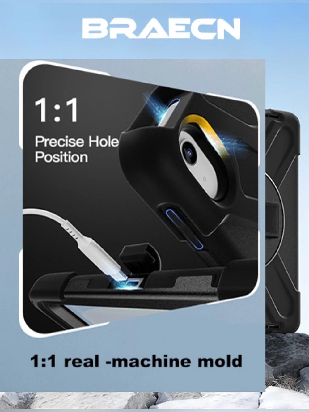 Case for Samsung Galaxy Tab Active 5 / Active 3-8” Rugged Protective Cover.